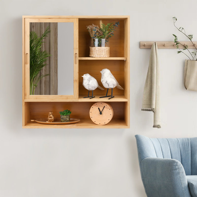 Bay Isle Home™ Conteh Solid Wood Wall Bathroom Cabinet & Reviews | Wayfair
